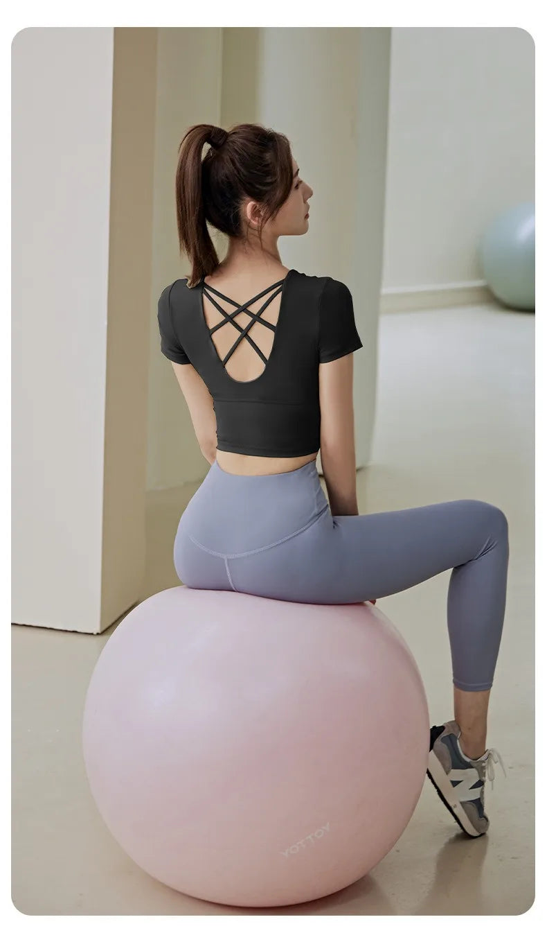 Aiithuug Tennis Skorts Cross-waist Skirted Legging Yoga Legging with Skirts Tennis Leggings Soft Stretchy Tennis Dresses Running