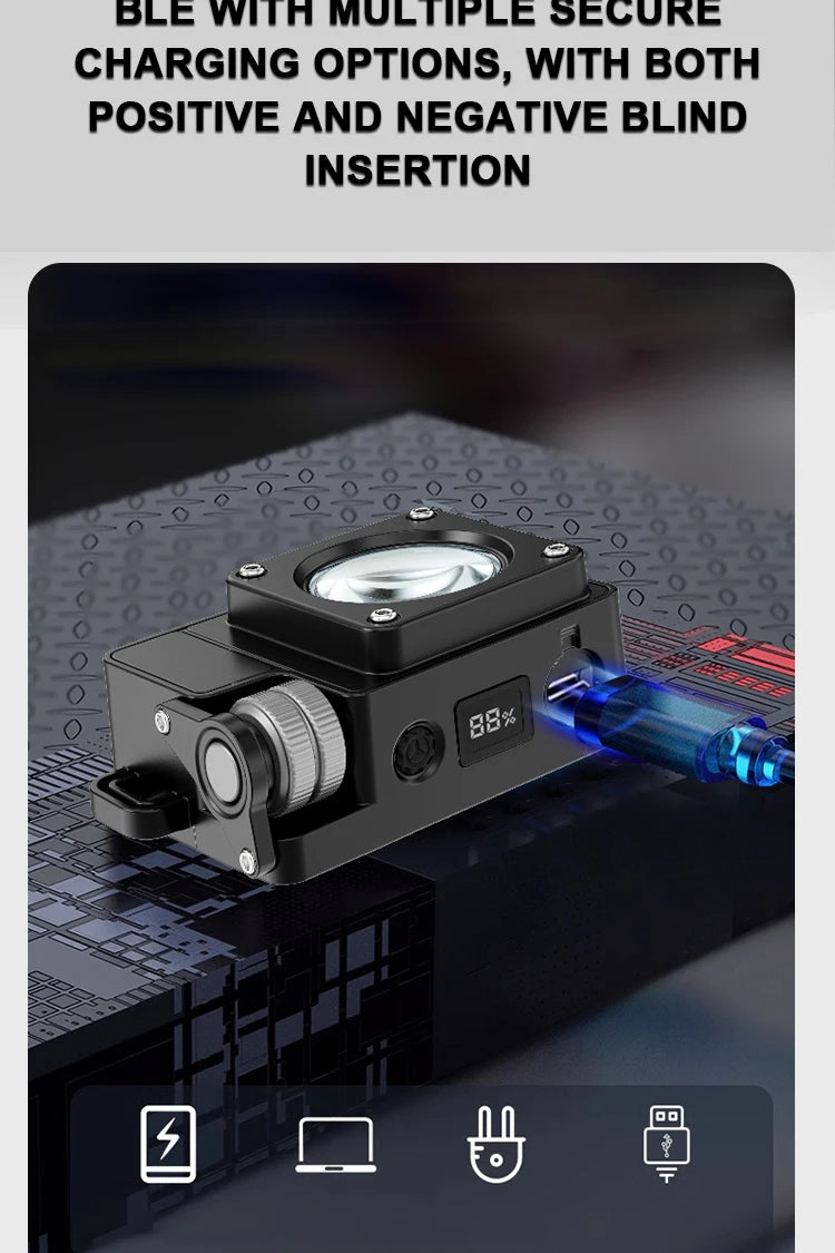 LiitoKala multifunctional mini "camera" light 3500LM large floodlight, suitable for hiking, outdoor activities, work, and picnic