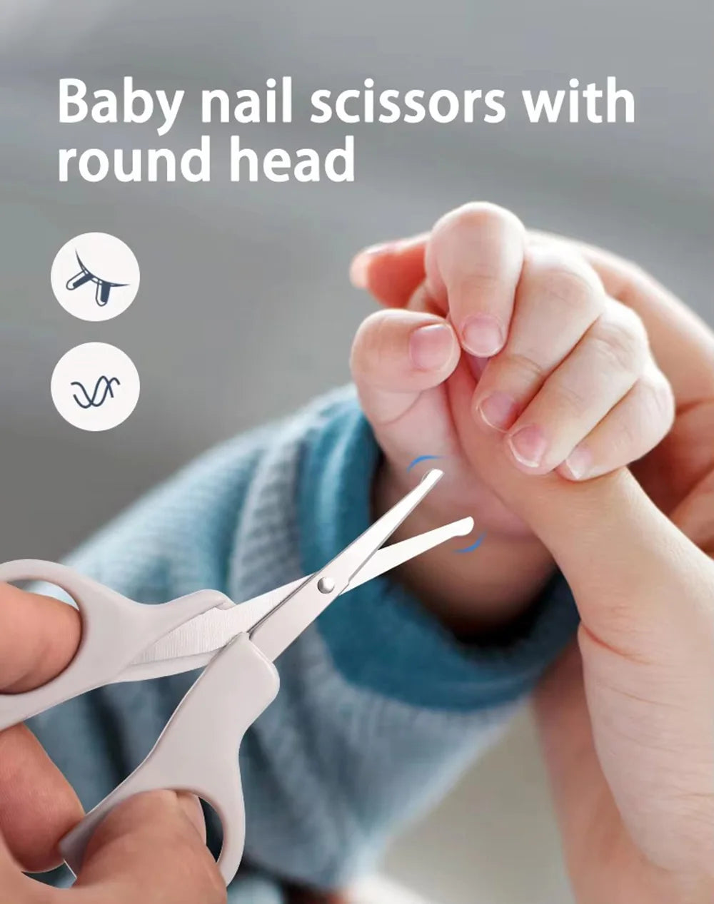 Baby Grooming Kit 9PCS Newborn Care Set with Nail Clipper Hair Brush Comb Thermometer Baby Hygiene Essentials Travel Kit