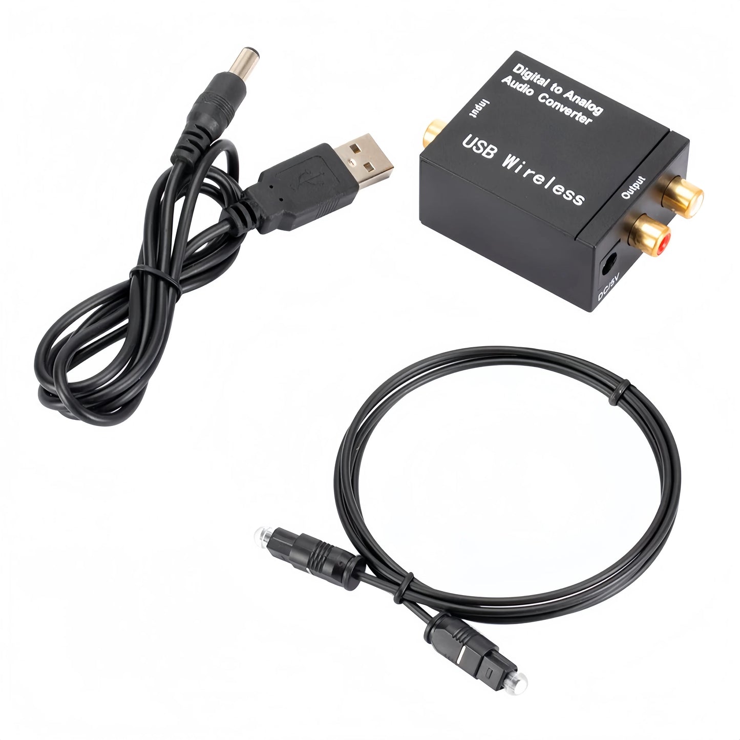 NEW Digital To Analog Audio Converter Support Bluetooth  Suitable For TV Audio Digital Coaxial Fiber Optic Analog Output Conver