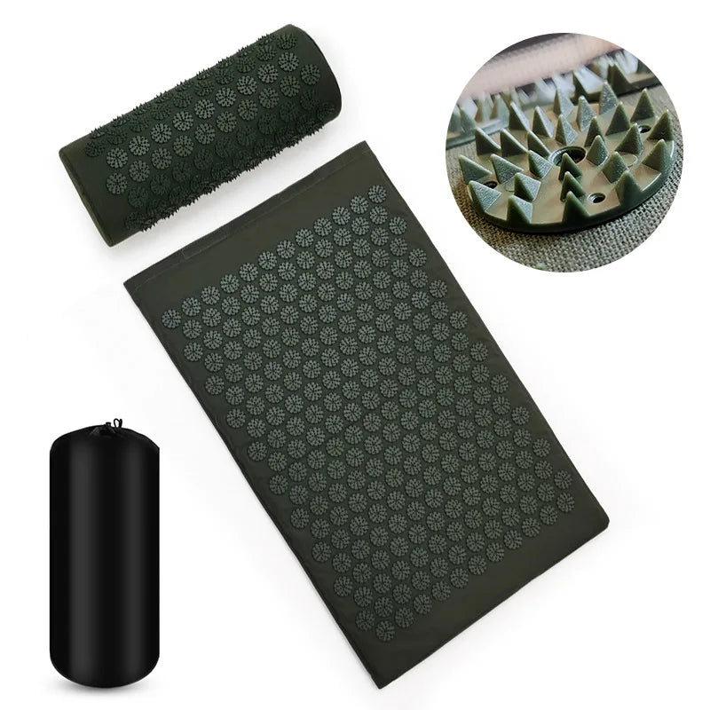Massager Mat Shakti Mat Massage Yoga Mat Acupressure Relieve Stress Back Body Pain Spike Mat Acupuncture Massage Cushion