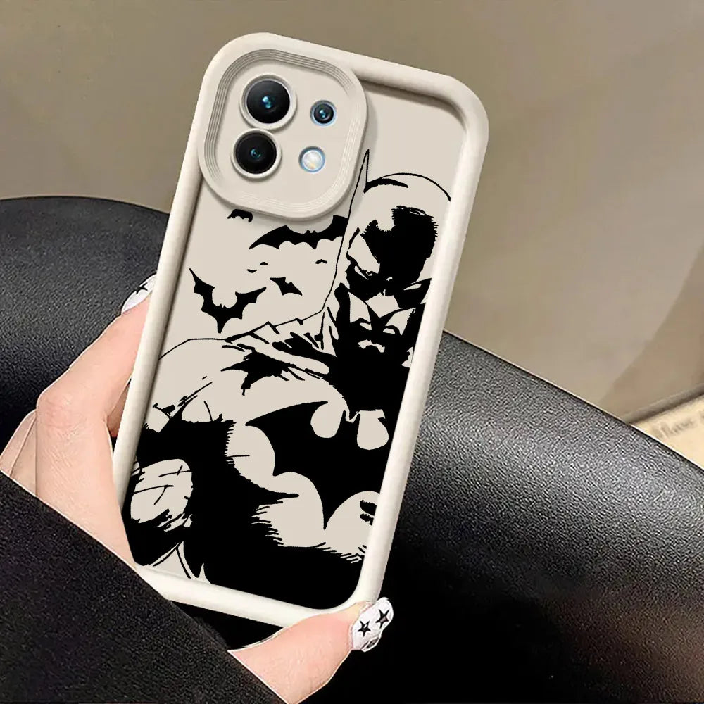 B-Bats-Mans Marvel Bat Phone Case for Xiaomi Mi 13T 14 T 15 15T Pro 17 Ultra Poco M7 M8 F8 F7 X6 X7 X8 Pro Max Shockproof Cover