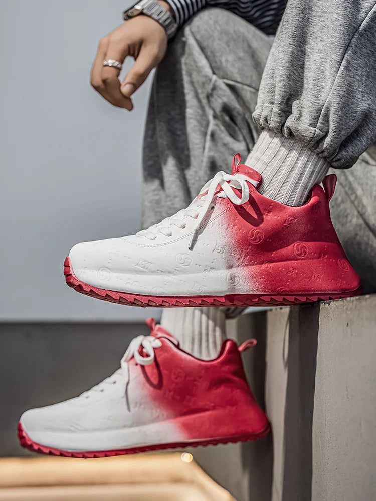 Men's Casual Sports Shoes Are Lightweight Comfortable Printed Trendy Versatile and Easy To Match with Street Style