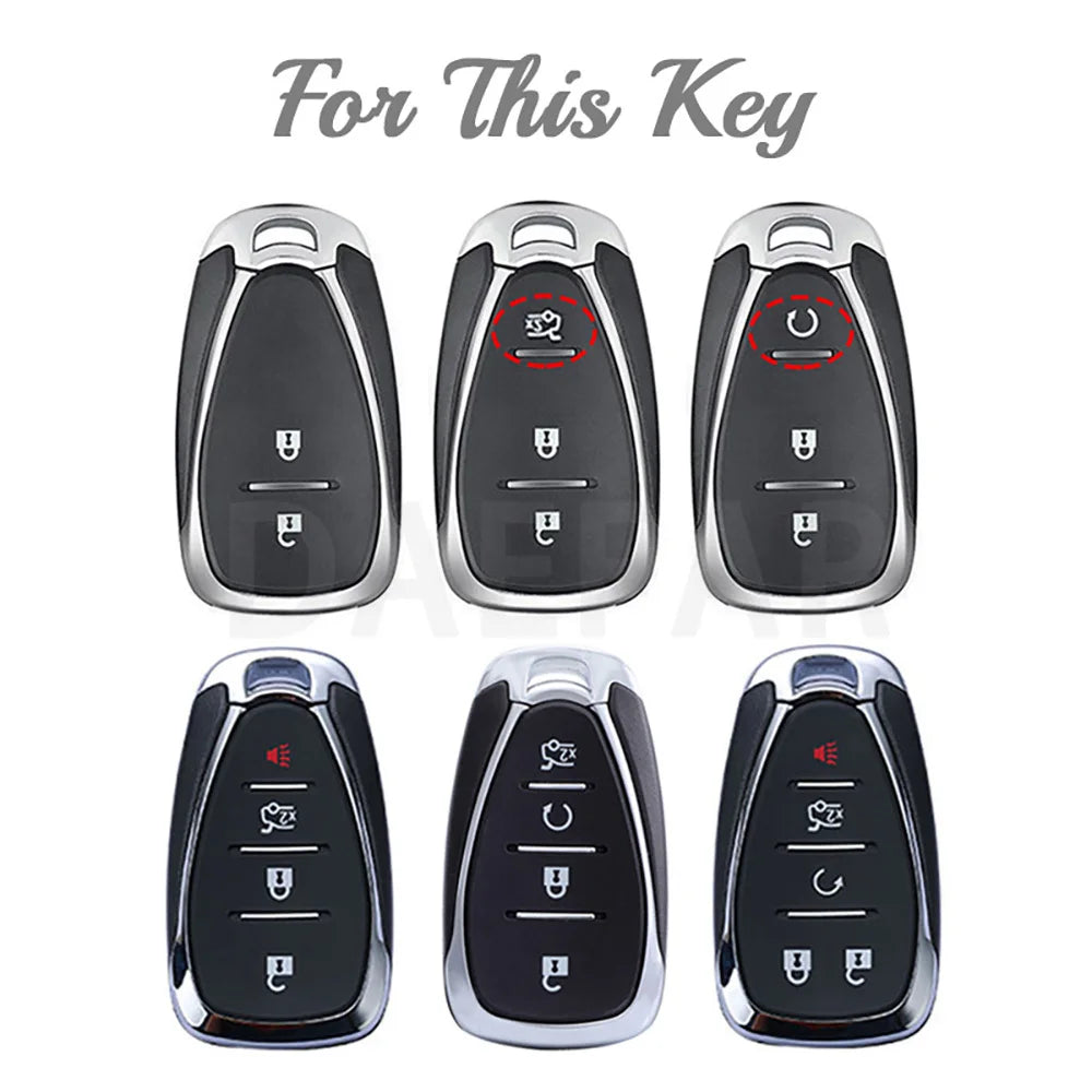 2/3/4/5 Buttons Transparent Smart Remote Key Shell Case For Chevrolet Chevy Camaro Cruze Malibu 2016 2017 2018 2019 2020