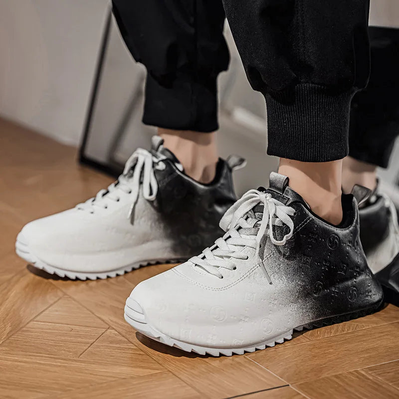 Men's Casual Sports Shoes Are Lightweight Comfortable Printed Trendy Versatile and Easy To Match with Street Style