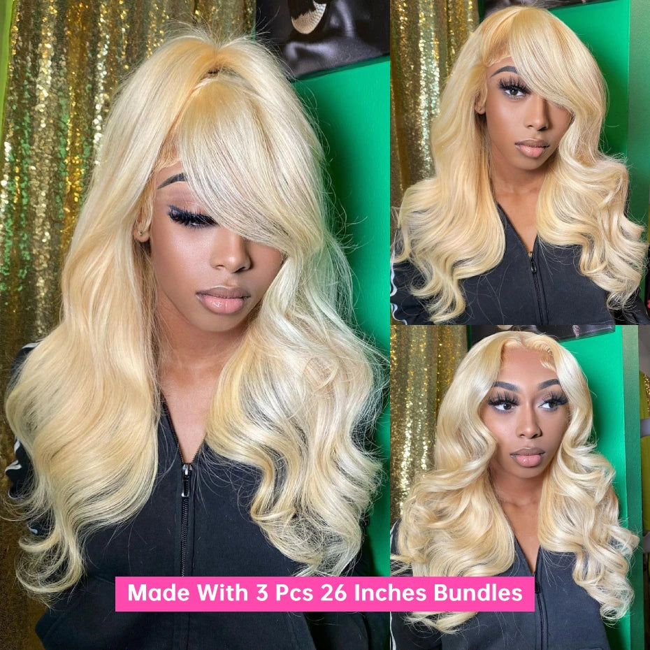 30 40 Inches 613 Honey Blonde Bundles 100% Human Hair Weave Bundles Double Track Peruvian Body Wave Bundles Human Hair Extension