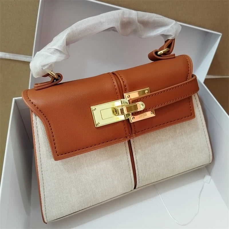 Luxury Elise Mini Square Crossbody Bag: Black Vegan Leather Designer Handbag - High-End Shoulder Purse for Women