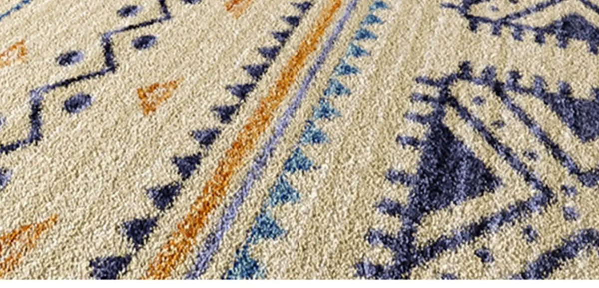VIKAMA New Design Warm Wave Retro Winter Warm Non-slip Floor Mats Living Room Bedroom Sofa Washable Dirt-resistant Carpet