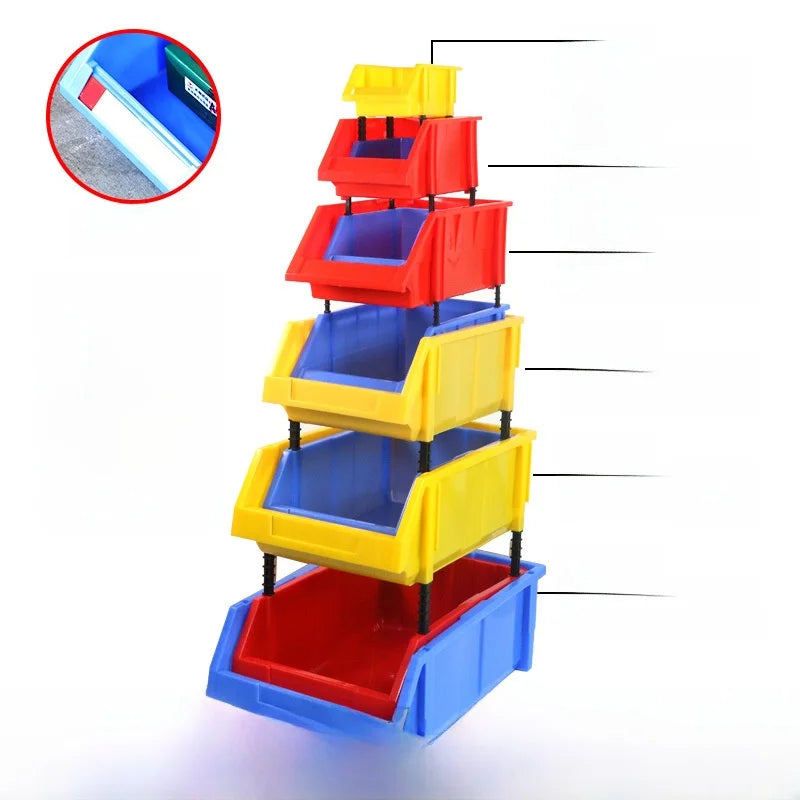 Large Size Combination Hardware Screw Storage Box Plastic Parts Box egory Material Box with Column Slanted Mouth Der Sle