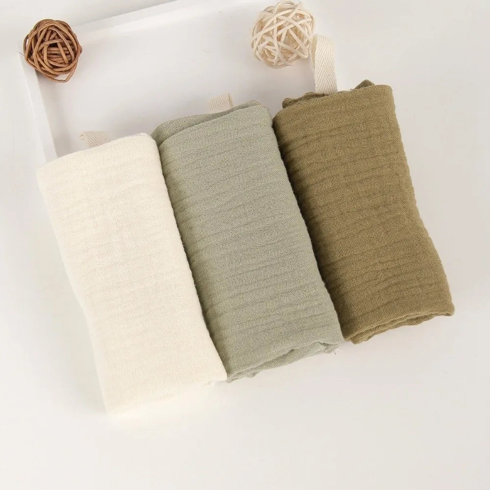 4-Layer Pure Cotton Portable Washcloth for Newborns - Soft Absorbent Square Gauze Towels for Burping High Quality