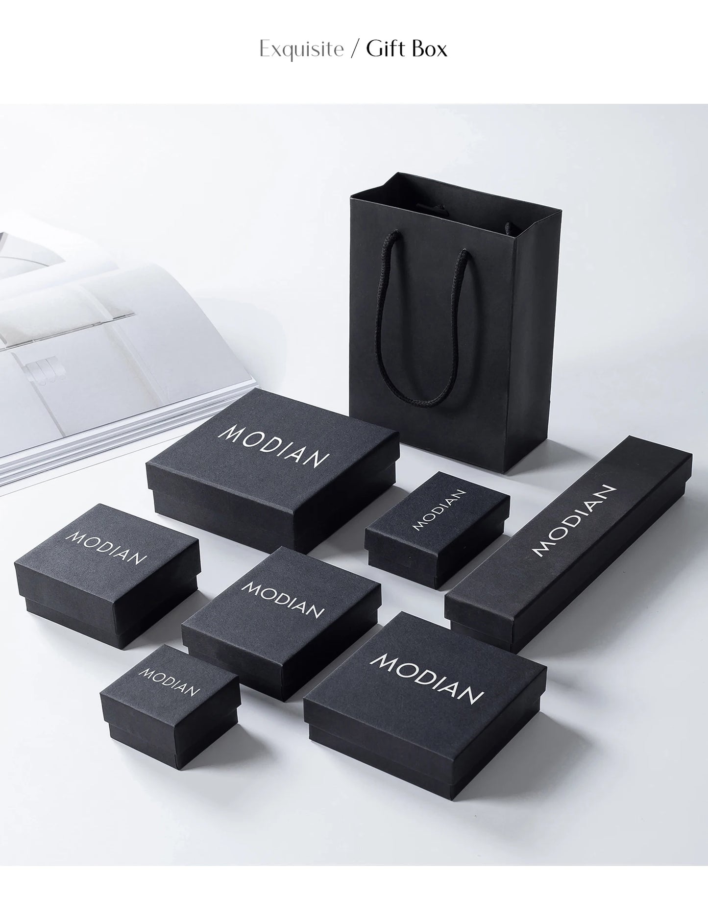 MODIAN 925 Sterling Silver Geometric Square Necklace Pendant Gold Color Water Drop Fine Jewelry For Women Valentine's Day Gifts