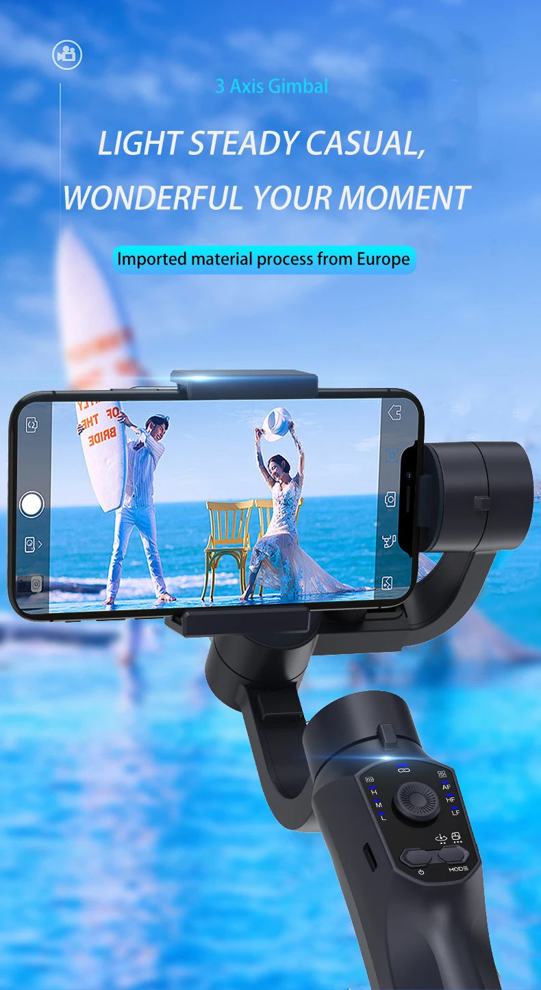 F10 Pro handheld 3-axis Mobile gimbal handy stabilizer for cell phone holder real-time tracking stabilizzatore smartphone Selfie