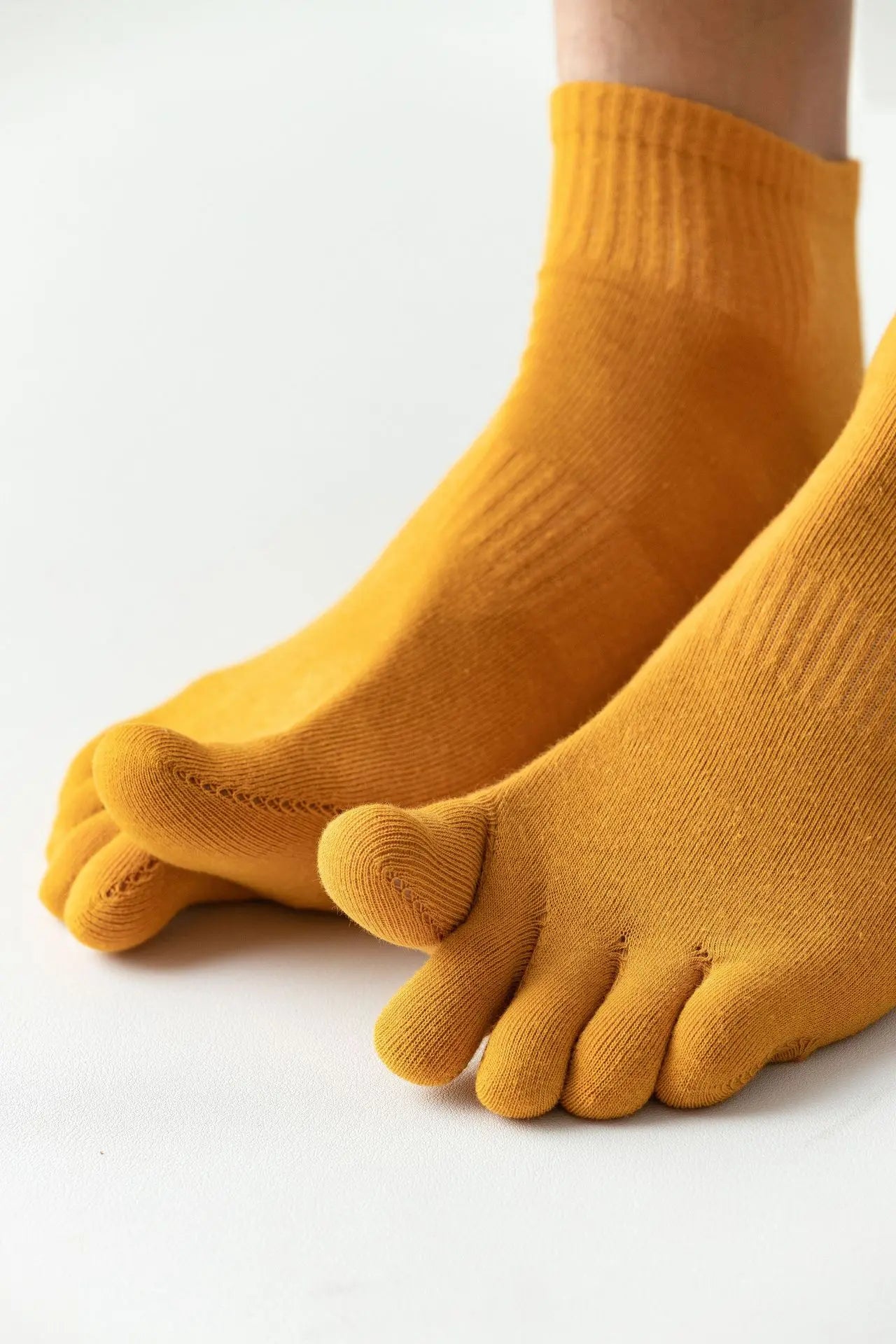 Men's Five Finger Ankle Sport Socks Cotton Breathable Mesh No Show Socks with Toes Fashion Sweat-absorbing High Quality Sokken