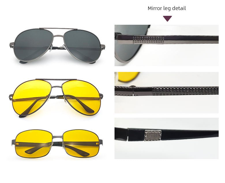 Day and Night Dual-Purpose Sunglasses Anti-High Beam for Driving 2025 New Arrival Brightening Night Vision Goggles Men and Women Fashion Sunglasses