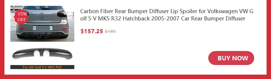 ABS Auto Car Rear Bumper Reflectors Stripe Light Lamp Left Right Red For Volkswagen VW Golf 5 V MK5 R32 Only 2006-2009 2PCS/Set