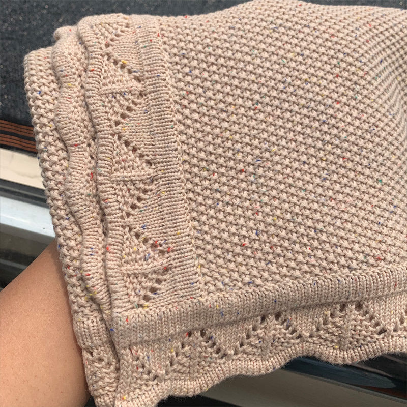 Knitted Baby Blankets Newborn Swaddle Wrap Throw Blanket Nordic Cotton Soft Baby Stroller Crib Blanket Nursery Bedding Quilt
