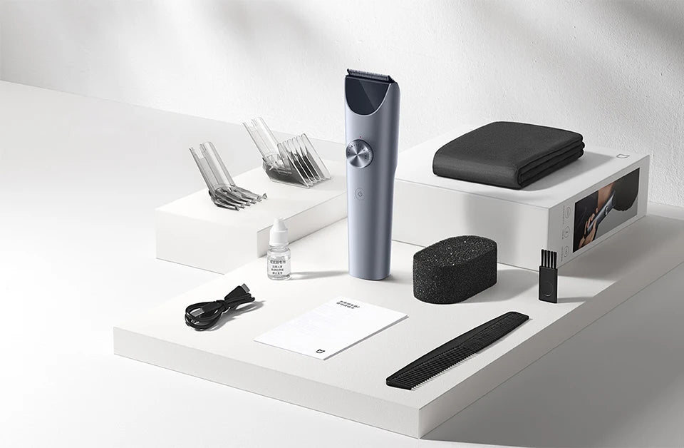 NEW MIJIA Hair Clipper 2 Hair Trimmer Professional Beard Cut Machine IPX7 Waterproof Wireless Haircut Machine Mijia Clipper 2