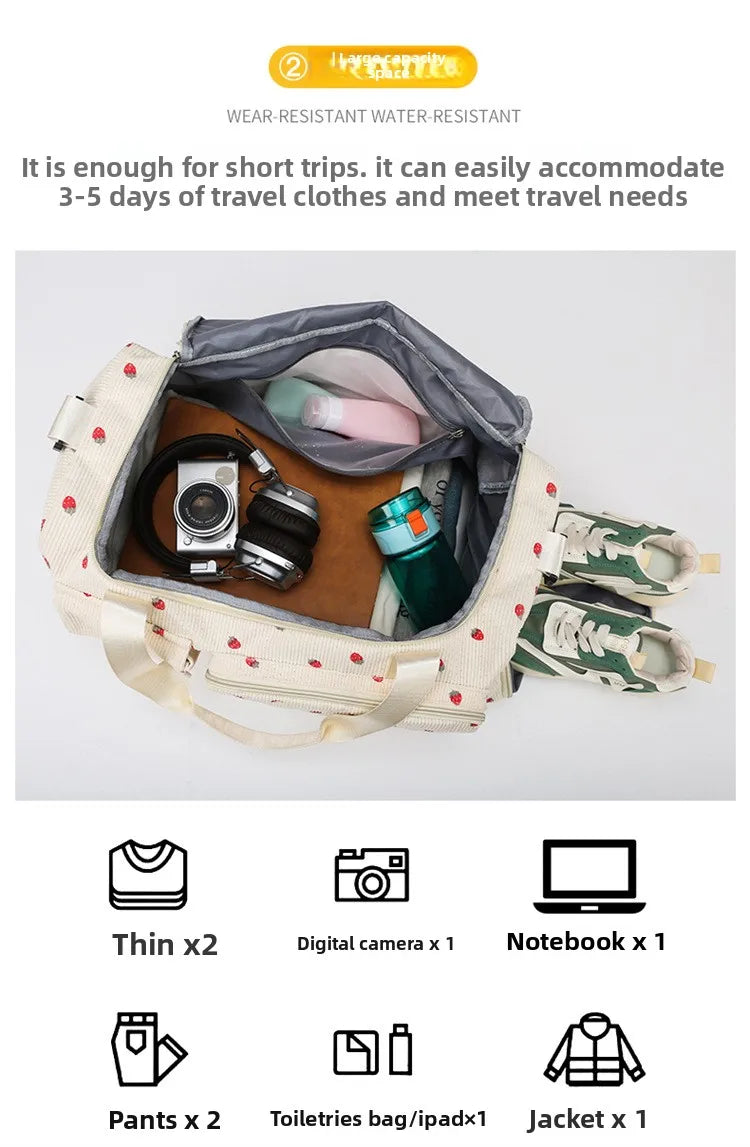 Corduroy Mommy Bag Large Capacity Waterproof Baby Diaper Bags Stroller Nappy Organizer Travel Carry Shoe Maternity Tote Bags