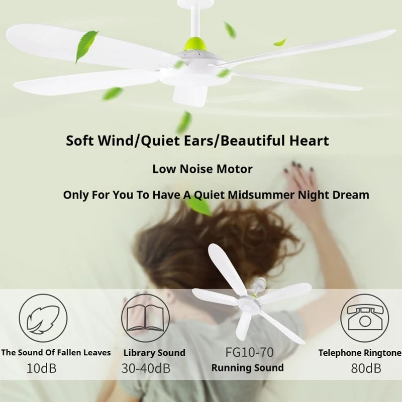 220V AU/EU/UK Silent 5 Leaves Ceiling Canopy fan with 1.8m switch Hanging Fan for Camping Bed Dormitory Tent  celling fan