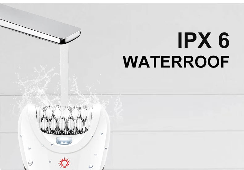 VGR Hair Removal Professional Body Care Trimmer 5in1 IPX6 Waterproof Hair Trimmer LED Two Speeds Electric Razor for Women V-759