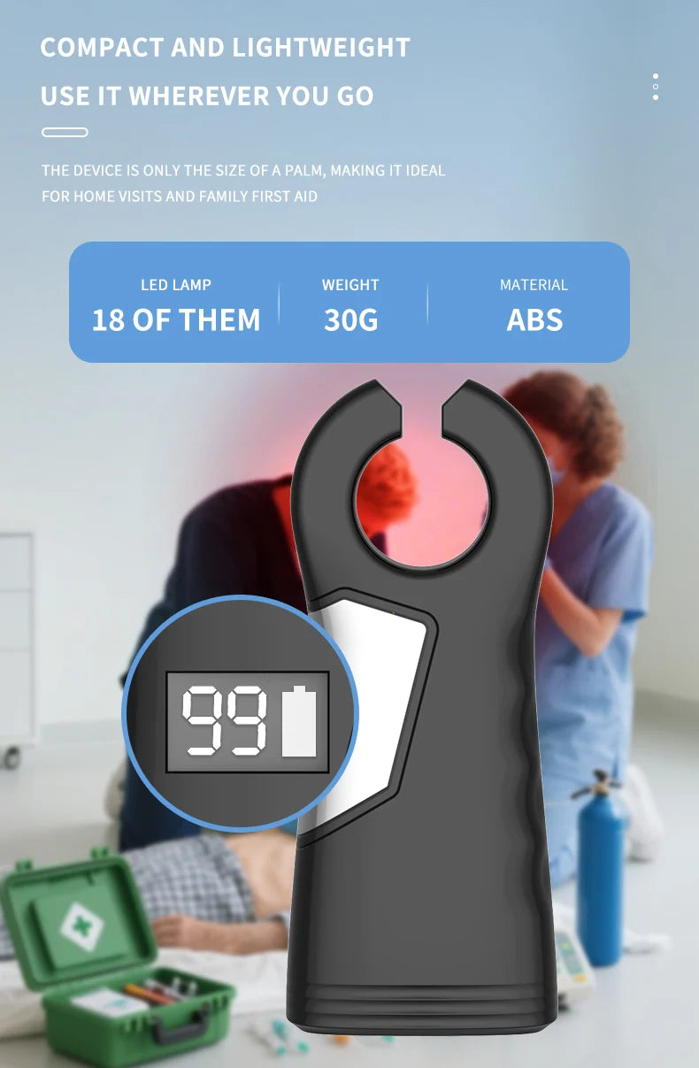 AiQUE Charging Vein Locator Injection Help Handheld Infrared Vascular Finder Detector Scanner Vein Viewer Light Device Home