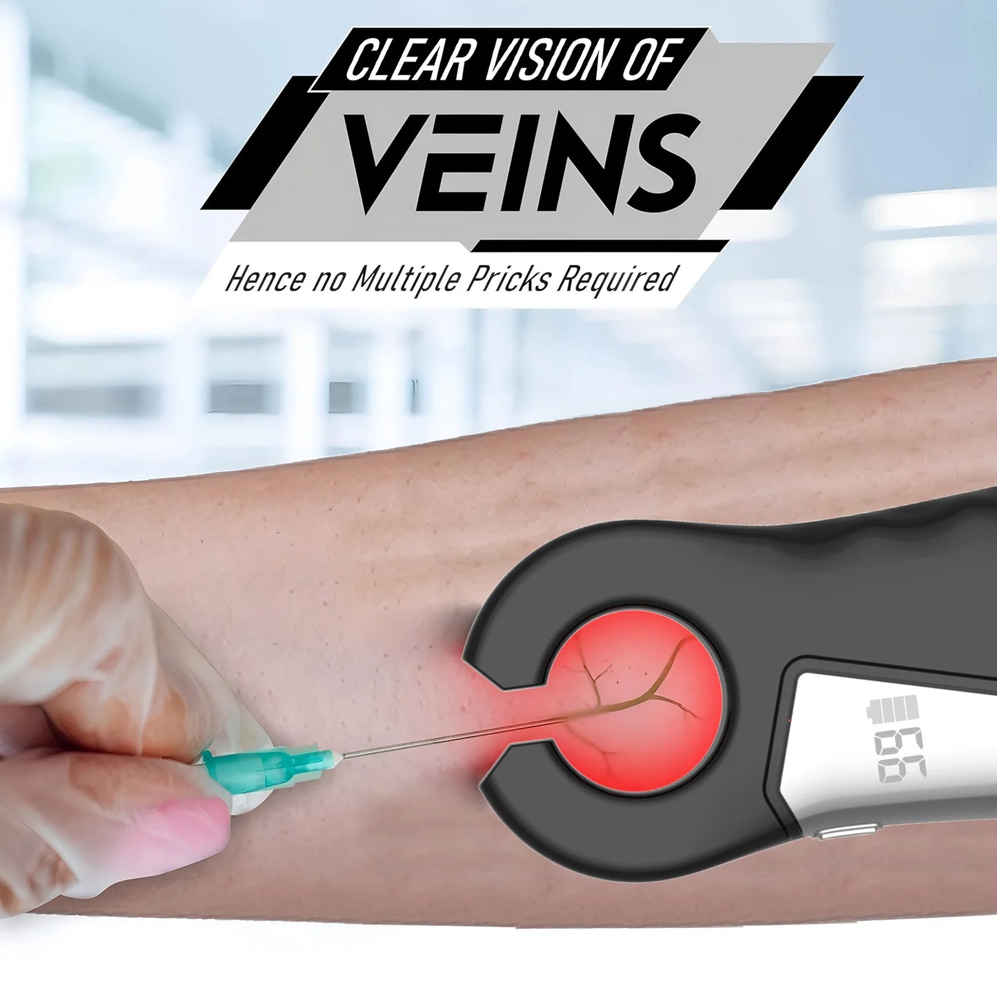 AiQUE Charging Vein Locator Injection Help Handheld Infrared Vascular Finder Detector Scanner Vein Viewer Light Device Home