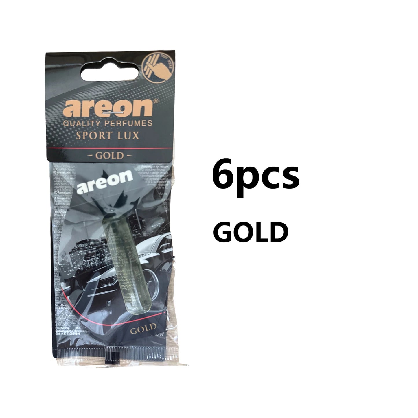 areon 3-18pcs Car Air Freshener Natural Tea Fragrance Vehicle-mounted Hanging Vanilla Scent Water Drop-shaped Car Interior