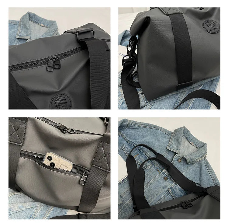 Travel bag Men's and women's tote bag Large capacity travel duffel Yoga exercise  Oxford cloth waterproof fitness bag