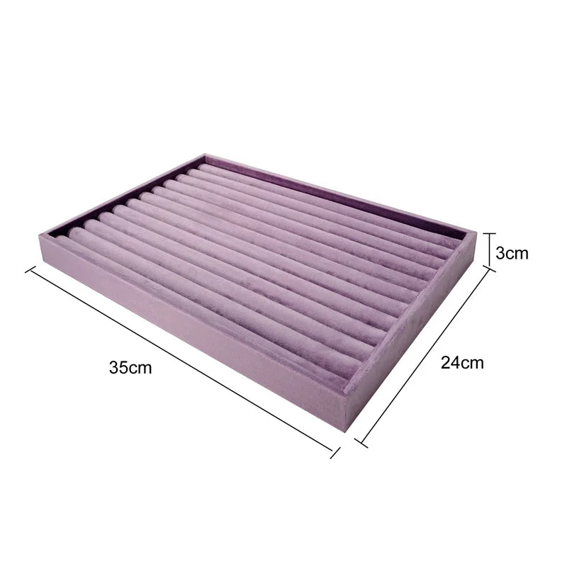 Large capacity jewelry display tray 35*24cm ring earring necklace storage holder Personal jewelry collection decoration tray