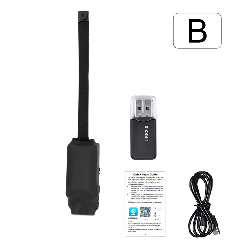 HD 1080P WiFi Mini Camera DIY Module Home Security Cam For Wide Angle Motion Detection Alarm & Record Support Phone App