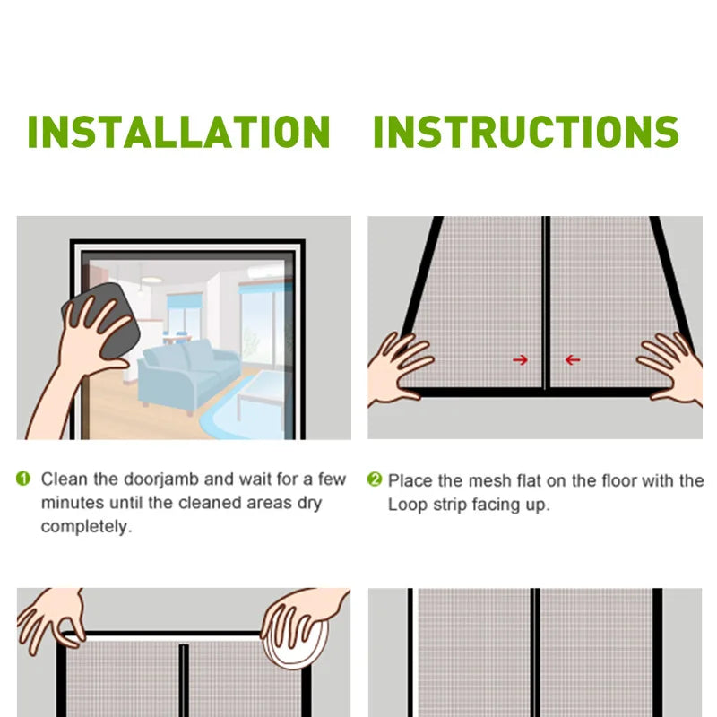 Window Mosquito Net Screen Mesh with Zipper Customized size white  Invisible Fiberglass Mesh Summer Prevent Mosquitoes Flies