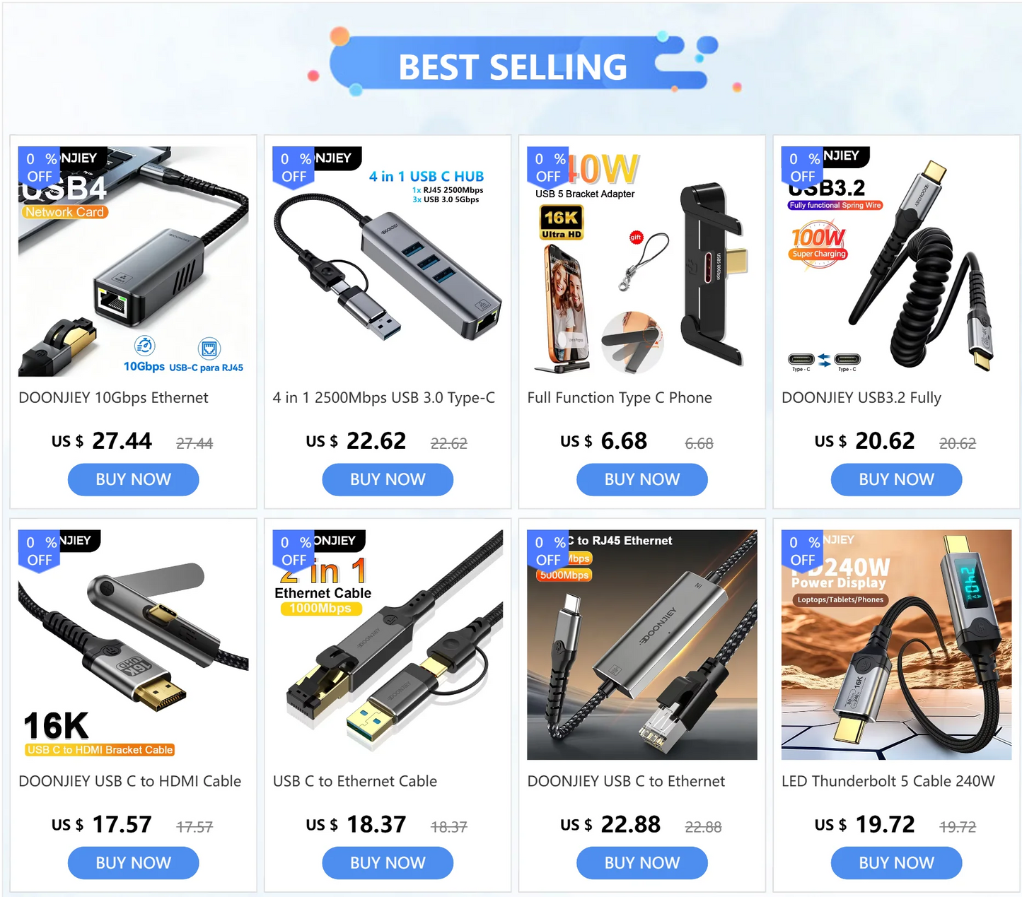 USB5.0 Type C Phone Stand Adapter 240W Fast Charging 120Gbps 16K Multi-function Foldable Converter Compatible Thunderbolt 5/4