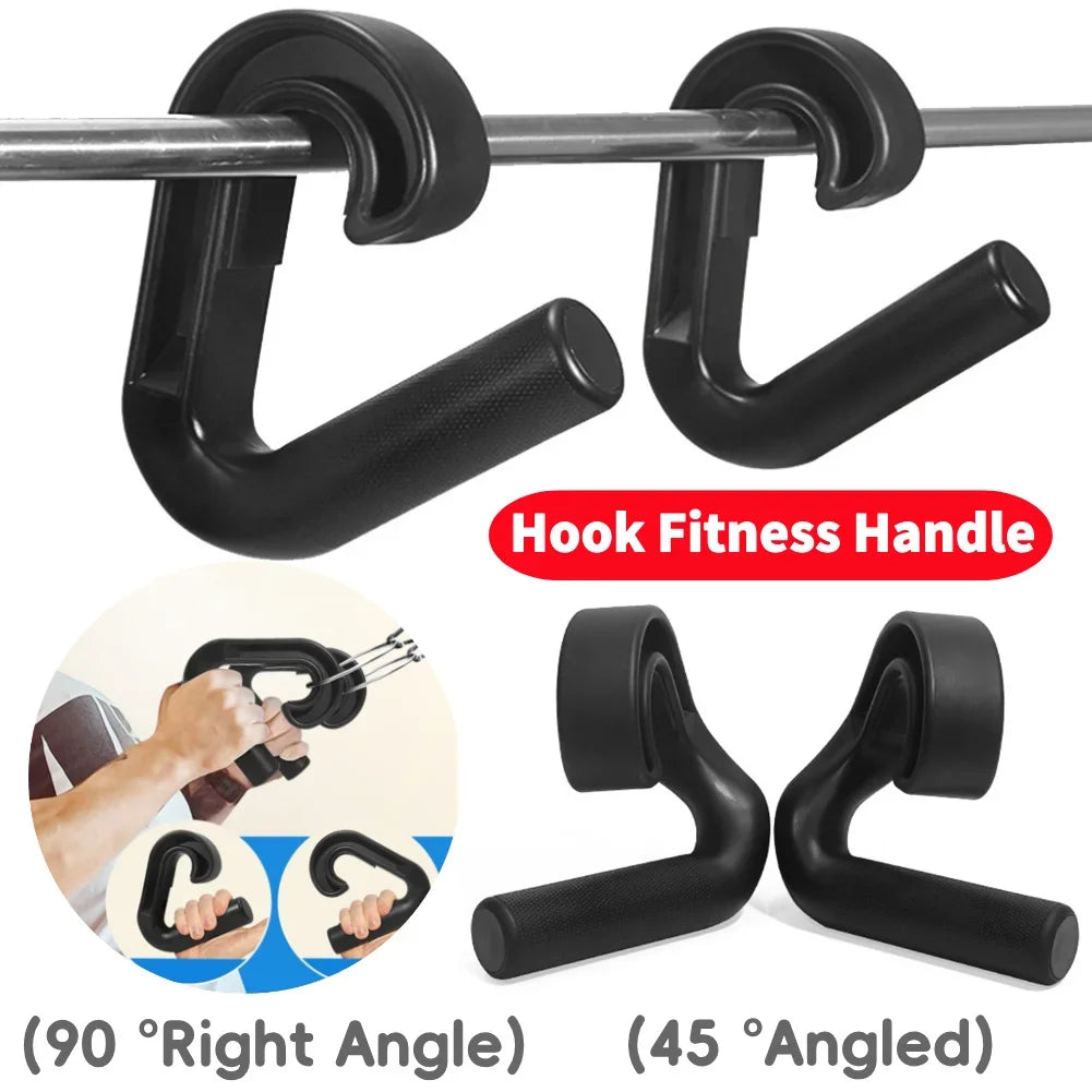 Eutral Grip Handle Hook Fitness Handle Multi-Function Pulls Up Handle Resistance Band Handle for Barbell Pull-up Bars Exercise