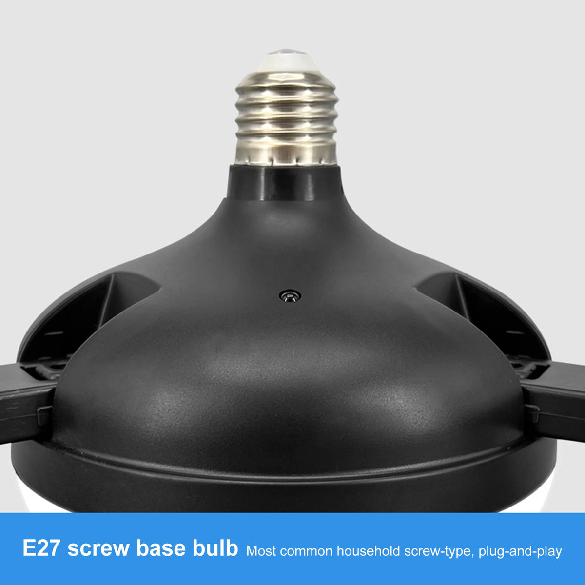 E27 Dimmable LED Socket Drone Fan Light with RC & Extension Rod 2 In 1 Hanging Fans 3-Speed for Bedroom Kitchen Working Space