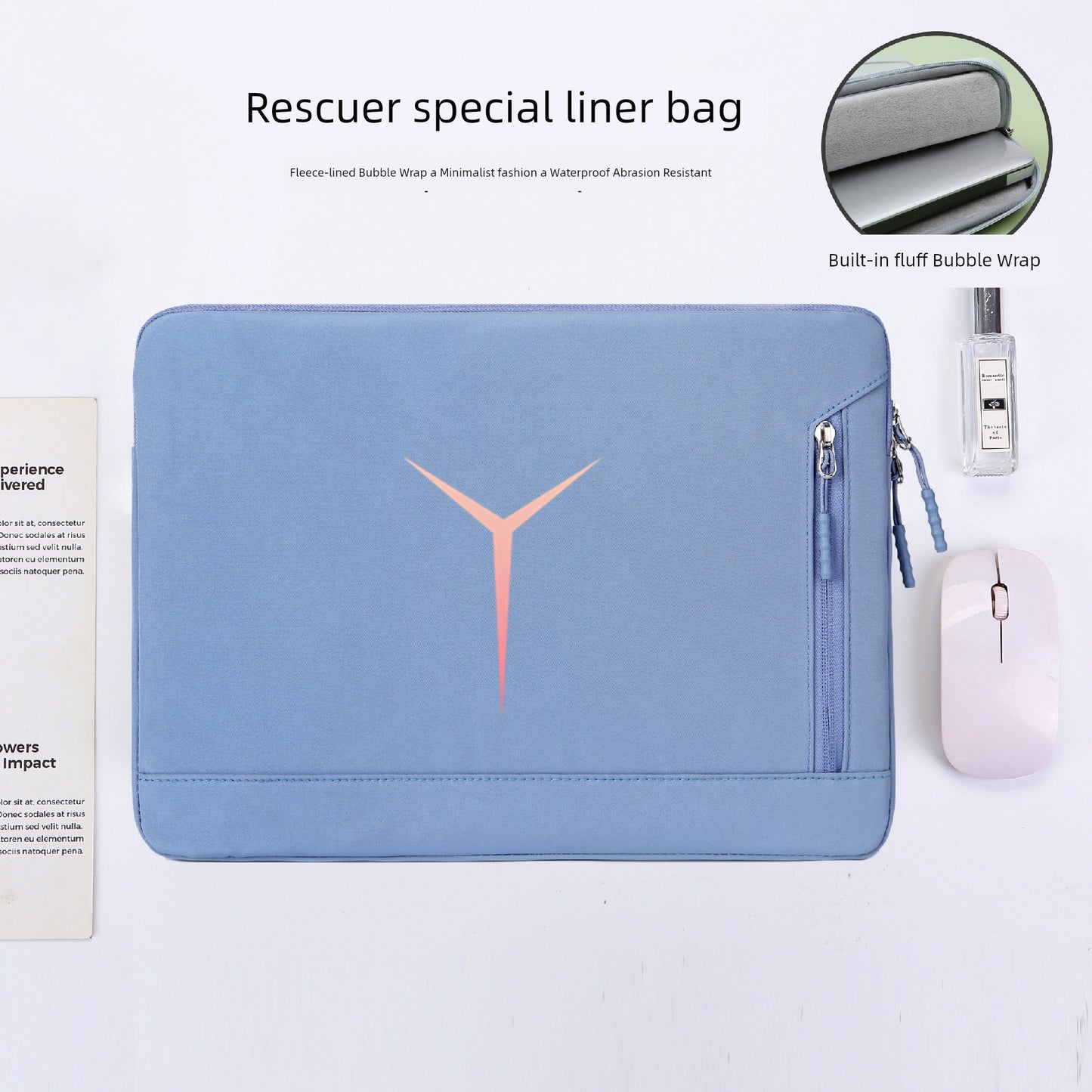 Suitable for Lenovo Saver Y9000p Laptop Liner Bag Y9000 Game Book R9000/Y7000 Waterproof 2025 Shockproof Fleece-lined Protective Case 15.6-Inch/16-Inch Computer Bag
