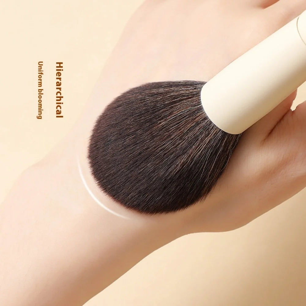 13pcs Synthetic Fiber Makeup Brush Set: Foundation Brush, Eyeshadow Brush, Highlight Brush, Eyebrow Brush, Eyelash Brush