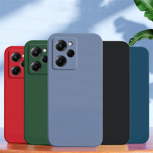 For Xiaomi Poco X5 Pro Case For Xiaomi Poco X5 Pro 5G Cover Shockproof Liquid Silicone TPU Phone Cover For Xiaomi Poco X5 Pro