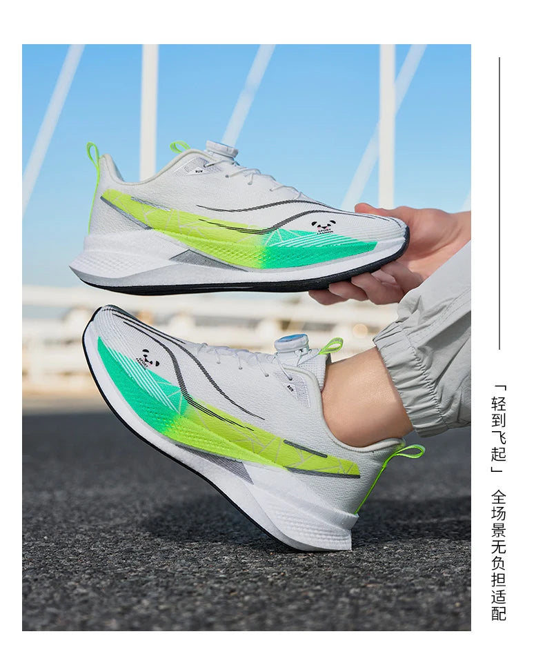 Carbon Plate Running Shoes Ultra Lightweight Soft Breathable Mesh Daily Training Sneakers Shock Absorbing for Men Women Jogging
