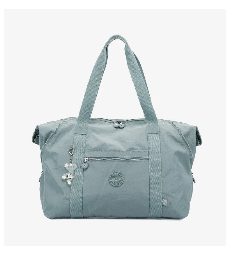 Women Lightweight Large-Capacity Travel Bag Handbags Female Nylon Shoulder Beach Bag Girl Top-handle Casual Tote Purse