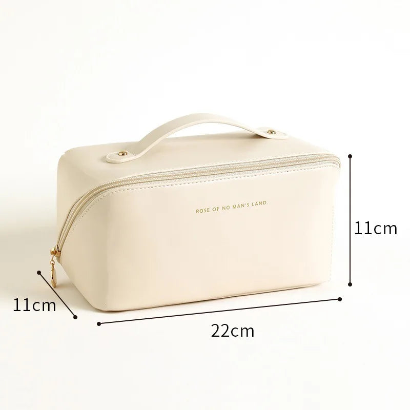 Travel Makeup Bag Large Capacity Cosmetic Bags Waterproof Portable Toiletry Bag Make Up Organizer with Divider and Handle