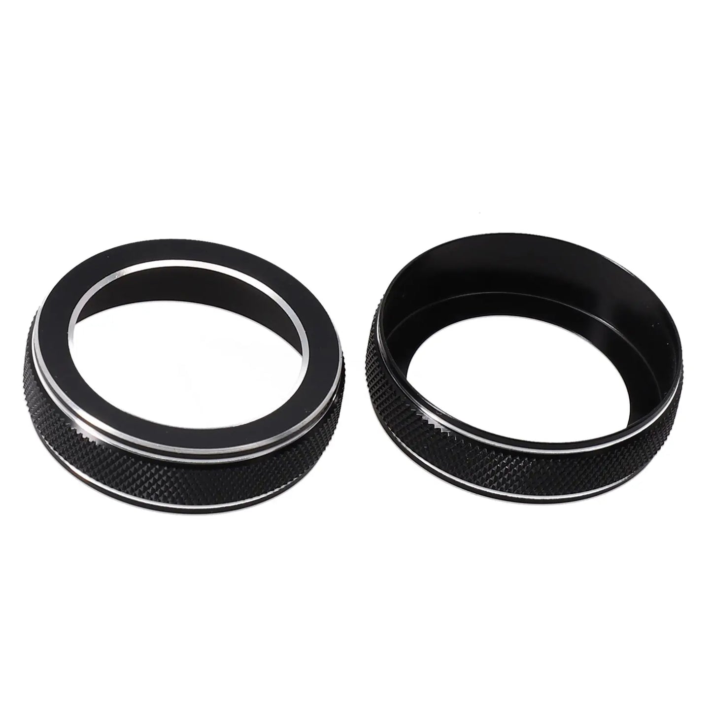 For Jeep Grand For Cherokee 2014 2015 2016 2017 2018 2019 2020 2021 Car Black AC Radio Switch Trim Ring Knob Covers 3pcs