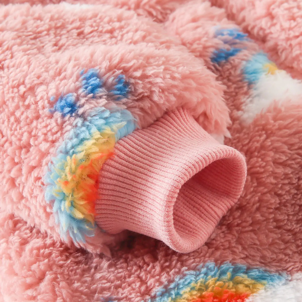 Cute Winter Warm Long Sleeve Fleece Thickened Toddler Girls Jumpsuits Zippper