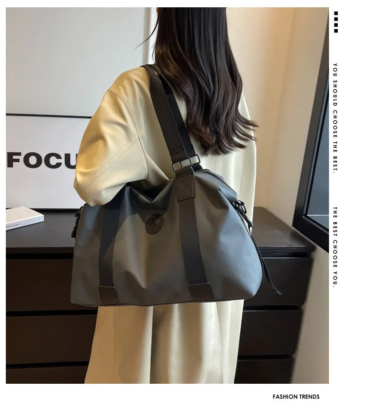 Travel bag Men's and women's tote bag Large capacity travel duffel Yoga exercise  Oxford cloth waterproof fitness bag