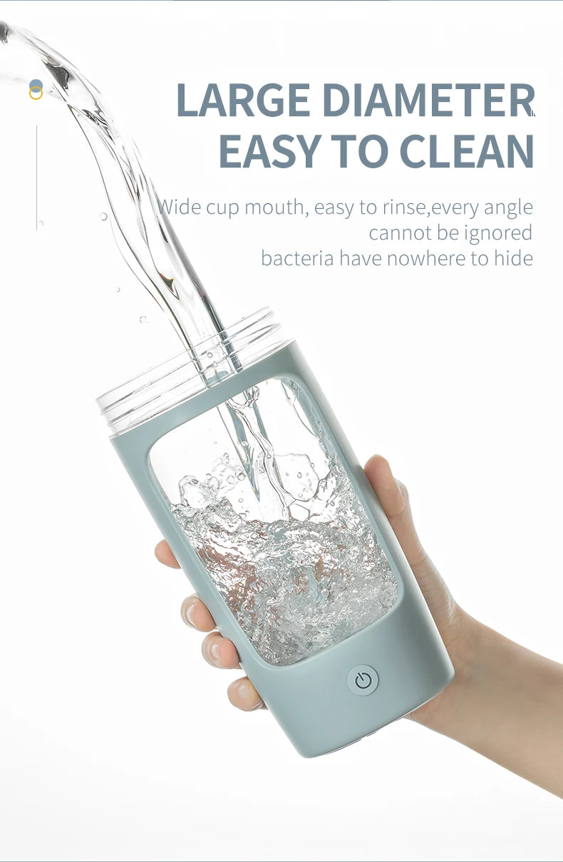 Portable Electric Shaker Bottle Protein Powder Fitness Shaker 650ML Automatic Mixing Tumbler Stirring Mug Sports Water Bottle