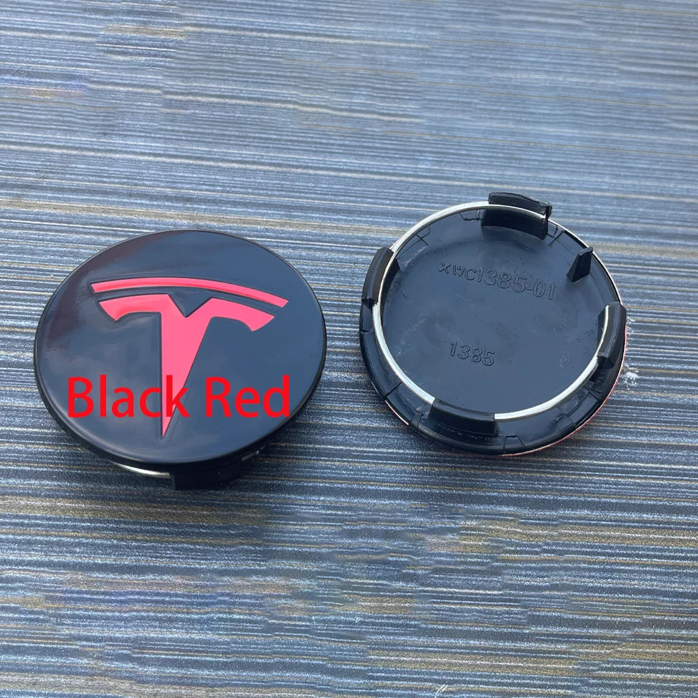 4pcs 56mm Applicable to Tesla original wheel hub cover Model3 Model Y Model S X wheel hub tire center cover logo