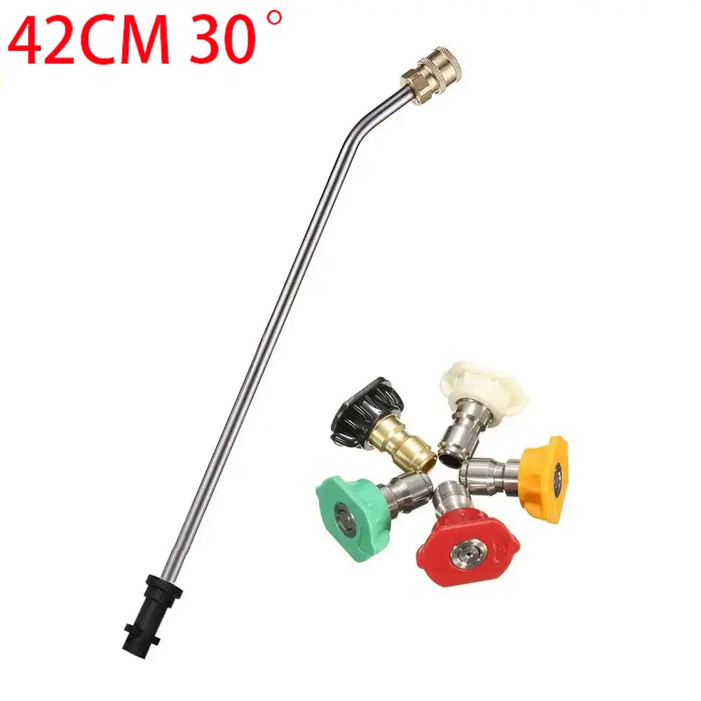 ROUE Angled Spray Lance, Under Chassis Wash Lance Compatible With Karcher K2 K3 K4 K5 K6 K7 Pressure Washer, Gutter Cleaning Kit