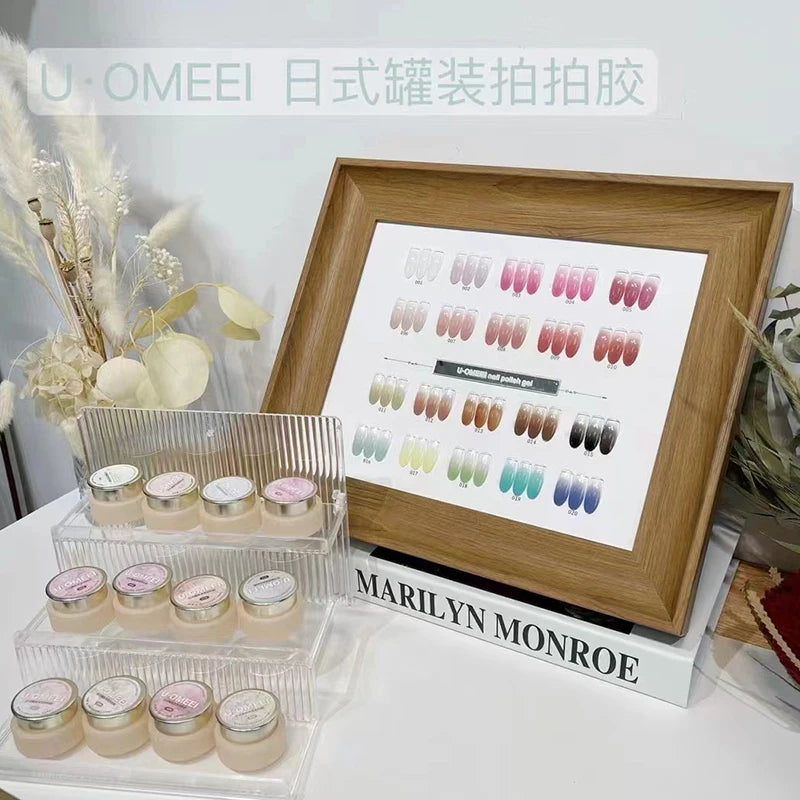 U.OMEEI Hot sale Magnetic Gel 50 colors 19 colors Cat eye Nail gel Non-toxic Uv Gel Nail salon Professional Fashion Nail art kit