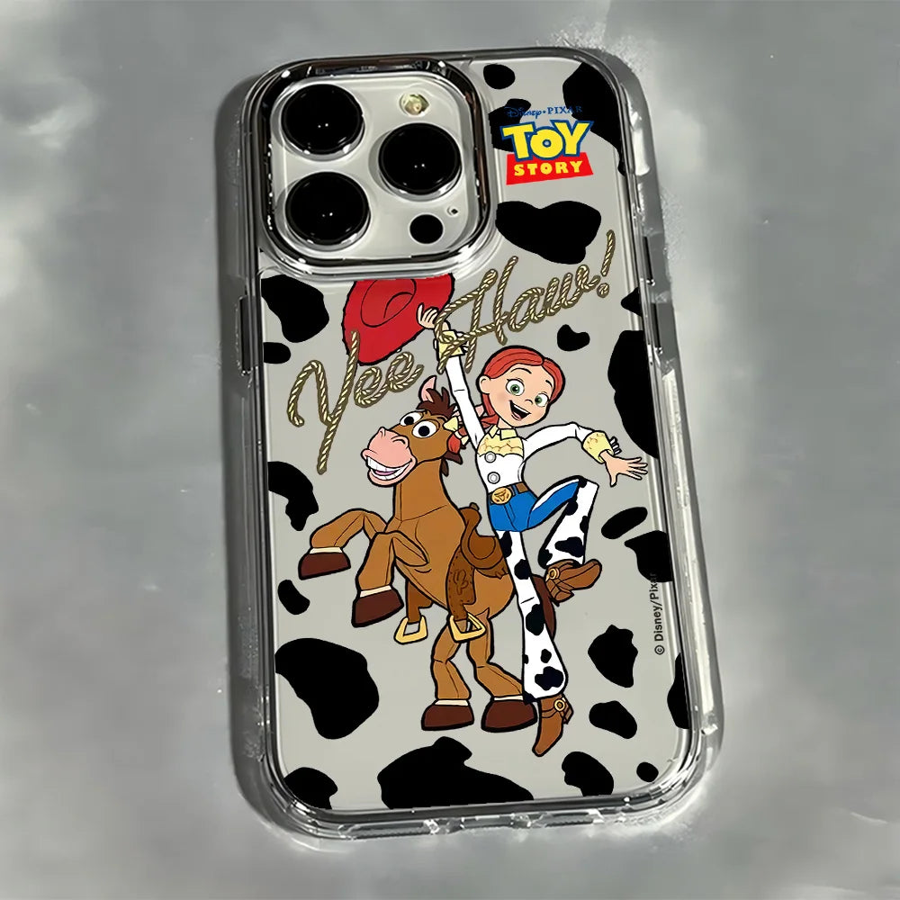 Cartoon Toy Story Woody Alien Phone Case For iPhone 17 16 15 14 13 12 11 mini Pro Max X XR XSMAX Air Plus Transparent Soft Cover