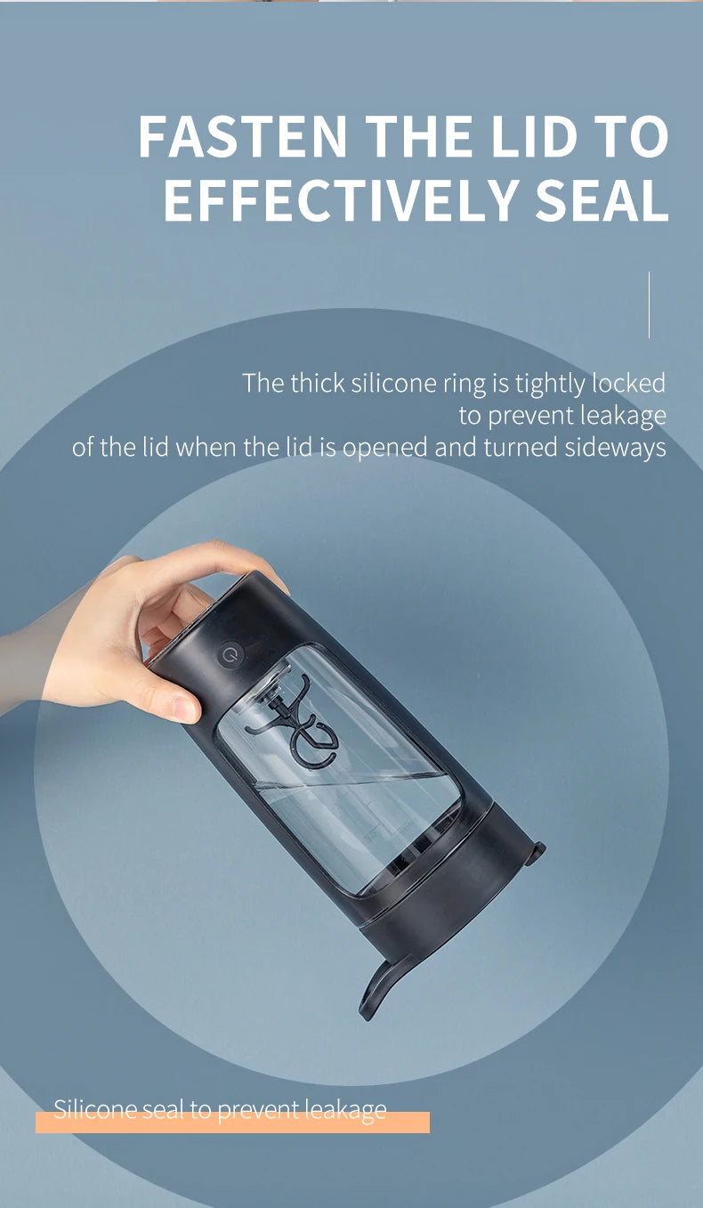 Portable Electric Shaker Bottle Protein Powder Fitness Shaker 650ML Automatic Mixing Tumbler Stirring Mug Sports Water Bottle