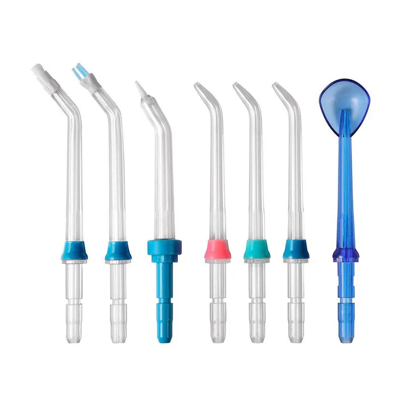 Nicefeel Ultrasonic Oral Irrigator Water Jet Flosser 600ML Water Tank Jet Tips Teeth Cleaner Dental Water Flosser 7 Nozzle